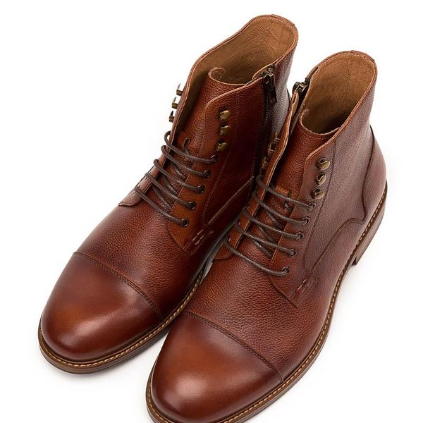 boots winter british quality retro mens ankle real cow leather casual shoes lace up sapato masculino motorcycle work, Black
boots winter british quality retro mens ankle real cow leather casual shoes lace up sapato masculino motorcycle work, Black