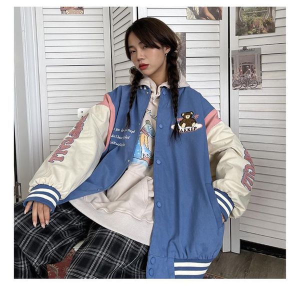 women's hoodies & sweatshirts autumn kawaii bear tie dye hoodie sweatshirt harajuku loose loog sleeve women baseball uniform student ca, Black
women's hoodies & sweatshirts autumn kawaii bear tie dye hoodie sweatshirt harajuku loose loog sleeve women baseball uniform student ca, Black