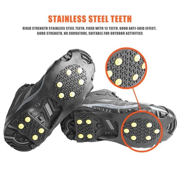 studs ice snow shoe spiked grips cleats crampons anti slip cover cords, slings and webbing
studs ice snow shoe spiked grips cleats crampons anti slip cover cords, slings and webbing
