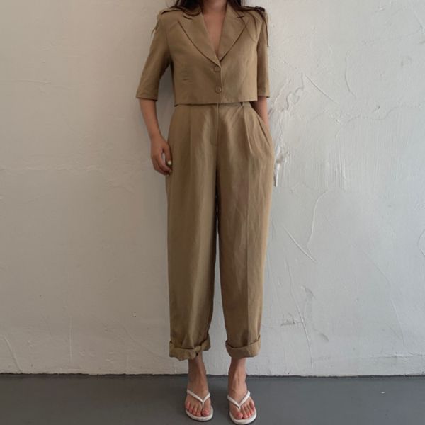 women's two piece pants colorfaith spring summer woman defines 2-piece ankle-length long legged short casual waist breasted suit ws1019, White
women's two piece pants colorfaith spring summer woman defines 2-piece ankle-length long legged short casual waist breasted suit ws1019, White