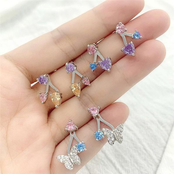 stud 2021 fashion female earrings butterfly zircon studs pendant cartilage jewelry lovely girl friendship bijou gift, Golden;silver
stud 2021 fashion female earrings butterfly zircon studs pendant cartilage jewelry lovely girl friendship bijou gift, Golden;silver