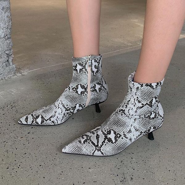 boots fashion women sock snake printed thin low heels side zipper autumn winter woman elegant stretch size 35-39, Black
boots fashion women sock snake printed thin low heels side zipper autumn winter woman elegant stretch size 35-39, Black