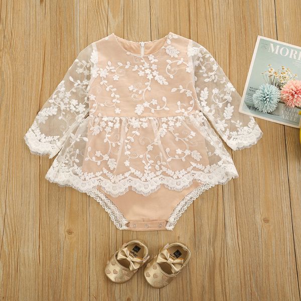 0-24m autumn spring infant born baby girls romper long sleeve lace flower jumpsuit princess girl cothes 210515, Blue
0-24m autumn spring infant born baby girls romper long sleeve lace flower jumpsuit princess girl cothes 210515, Blue