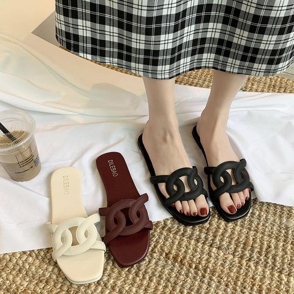 slippers fashion weave leather beach women summer 2021 comfort soft flat with sandals woman square toe flip flops mujer, Black
slippers fashion weave leather beach women summer 2021 comfort soft flat with sandals woman square toe flip flops mujer, Black