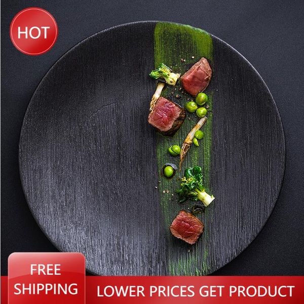 dishes & plates black porcelain vintage dinner round dish steak sushi plate ceramic tray design basse japanese set 50cp
dishes & plates black porcelain vintage dinner round dish steak sushi plate ceramic tray design basse japanese set 50cp