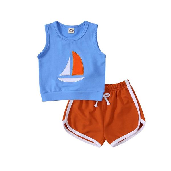 citgeesummer infant baby boys girls sleeveless + shorts cute stitching clothing set sets, White
citgeesummer infant baby boys girls sleeveless + shorts cute stitching clothing set sets, White