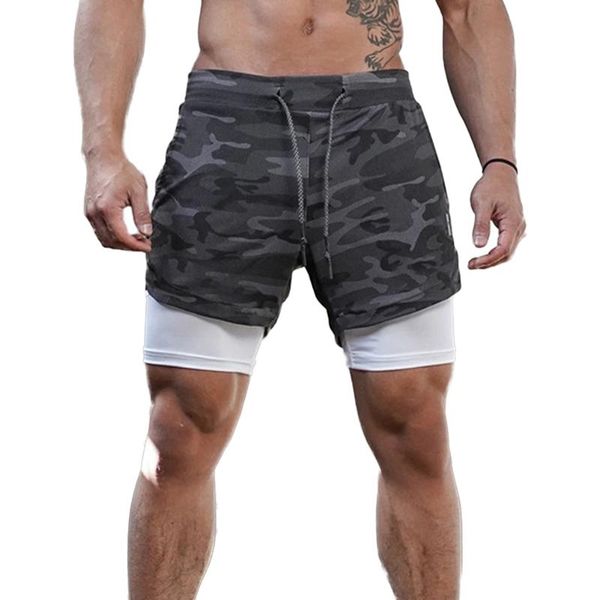 running shorts camo men 2 in 1 double-deck quick dry gym sport fitness jogging workout sports short pants, Black;blue
running shorts camo men 2 in 1 double-deck quick dry gym sport fitness jogging workout sports short pants, Black;blue
