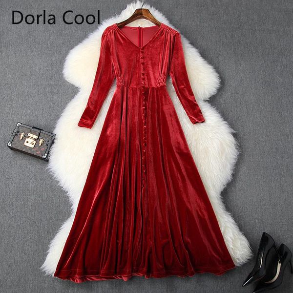 casual dresses fashion women's velvet midi long dress elegant party buttons v-neck vintage luxury designer 2021 spring slim aline vesti, Black;gray
casual dresses fashion women's velvet midi long dress elegant party buttons v-neck vintage luxury designer 2021 spring slim aline vesti, Black;gray