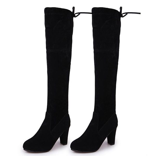 boots elegant women high heel knee fashion shoes anti-slip breathable for party aic88, Black
boots elegant women high heel knee fashion shoes anti-slip breathable for party aic88, Black