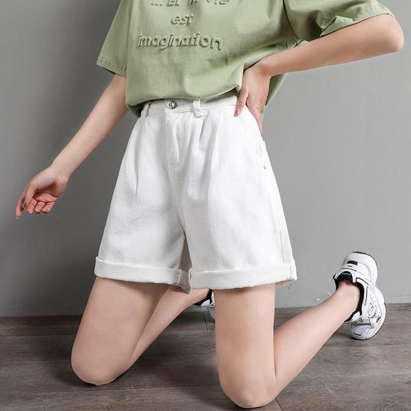 women's shorts 2021 fashion white jeans women korean summer cycling high waist loose soft ladies clothing female, White;black
women's shorts 2021 fashion white jeans women korean summer cycling high waist loose soft ladies clothing female, White;black