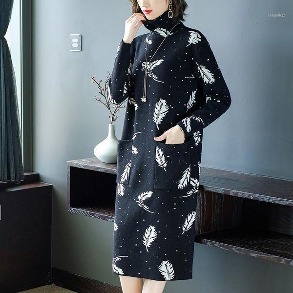 women's sweaters 2021 black print knitted cotton midi sweater dress autumn winter thick warm vintage wool elegant pullover, White;black
women's sweaters 2021 black print knitted cotton midi sweater dress autumn winter thick warm vintage wool elegant pullover, White;black