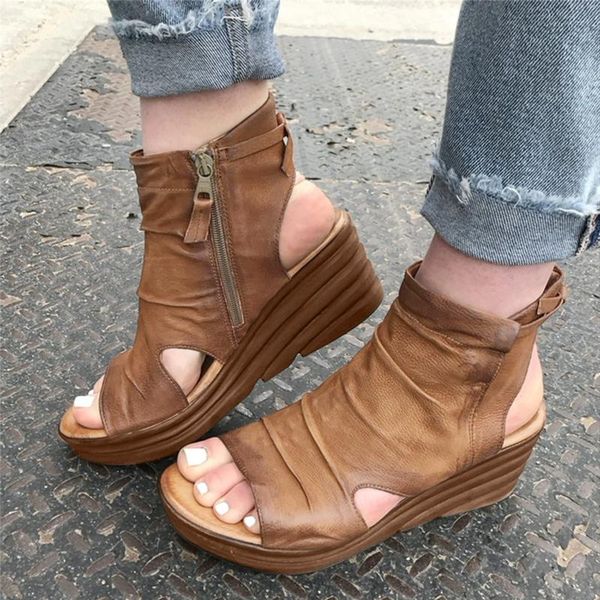 dress shoes the women's fashion sandals summer solid color casual platform wedge heel buckle fish mouth ladies plus size #40, Black
dress shoes the women's fashion sandals summer solid color casual platform wedge heel buckle fish mouth ladies plus size #40, Black