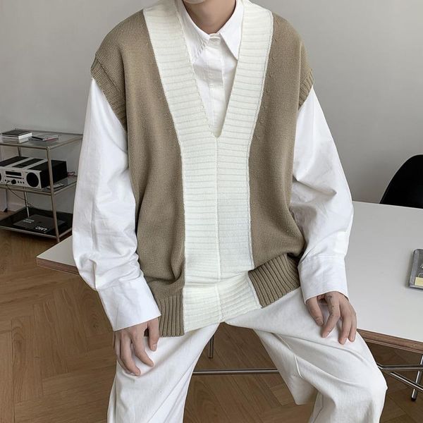 men's sweaters 2021 arrivals korean version small fresh v-neck knitted vest college style couple sleeveless sweater recommend low price, White;black
men's sweaters 2021 arrivals korean version small fresh v-neck knitted vest college style couple sleeveless sweater recommend low price, White;black