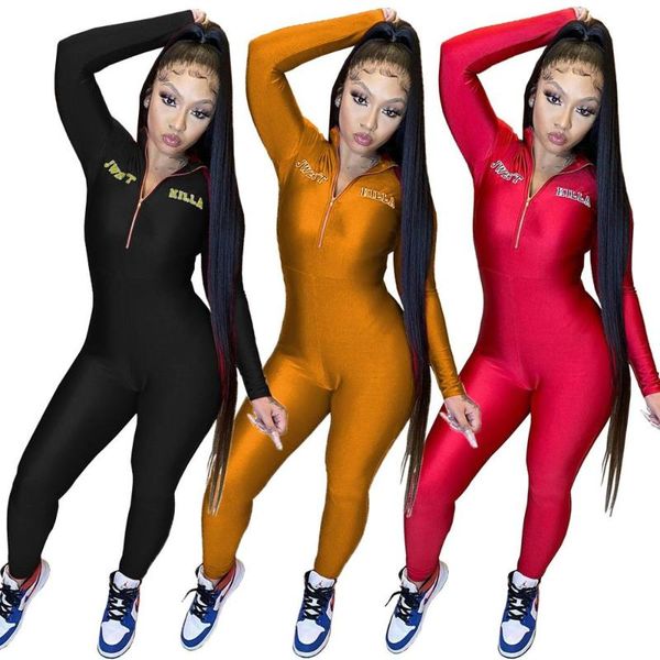 fashion spring women locomotive style jumpsuits long sleeve zipper letters 3 color tight pants women's & rompers, Black;white
fashion spring women locomotive style jumpsuits long sleeve zipper letters 3 color tight pants women's & rompers, Black;white
