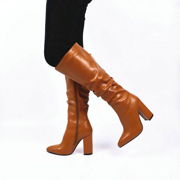 boots the dark green orange black fashion folds ladies knee loose high heels autumn winter zipper women's shoes
boots the dark green orange black fashion folds ladies knee loose high heels autumn winter zipper women's shoes