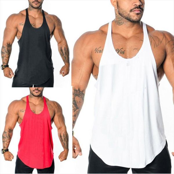 men gym singlet tank stringer bodybuilding y back muscle fitness vest m 3xl, White;black
men gym singlet tank stringer bodybuilding y back muscle fitness vest m 3xl, White;black