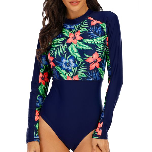 women one piece rash guard swimsuit long sleeve half zipper wetsuit uv sun protect surf bathing suit swimwear upf 50+
women one piece rash guard swimsuit long sleeve half zipper wetsuit uv sun protect surf bathing suit swimwear upf 50+