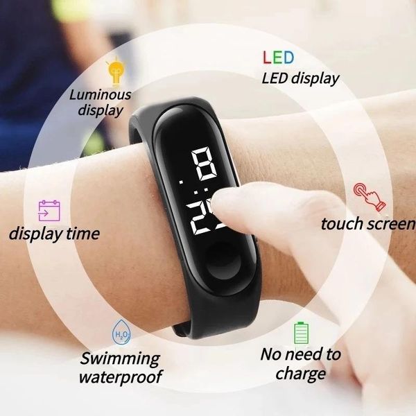 wristwatches m3 led wristwatch electronic sports watches men women fashion digital silicone strap, Slivery;brown
wristwatches m3 led wristwatch electronic sports watches men women fashion digital silicone strap, Slivery;brown