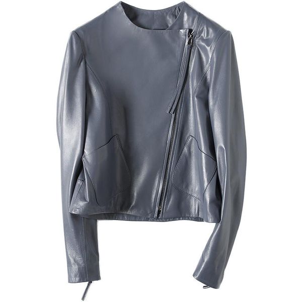 women's leather & faux genuine jacket spring autumn women real sheepskin coat female korean motorcycle jackets chaqueta mujer my1956, Black
women's leather & faux genuine jacket spring autumn women real sheepskin coat female korean motorcycle jackets chaqueta mujer my1956, Black