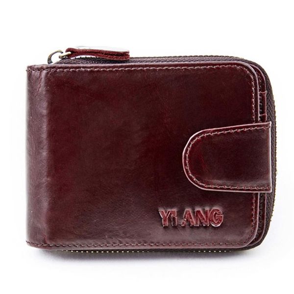wallets genuine leather mini bifold short wallet id & holder coin pocket key bags natural skin men zipper money purse, Red;black
wallets genuine leather mini bifold short wallet id & holder coin pocket key bags natural skin men zipper money purse, Red;black
