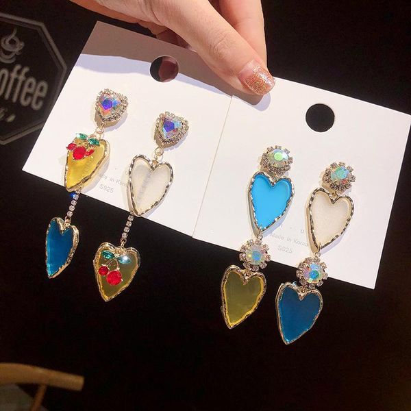 cute asymmetric transparent heart women's earrings romantic lady female hanging party wedding jewellery accessory stud, Golden;silver
cute asymmetric transparent heart women's earrings romantic lady female hanging party wedding jewellery accessory stud, Golden;silver