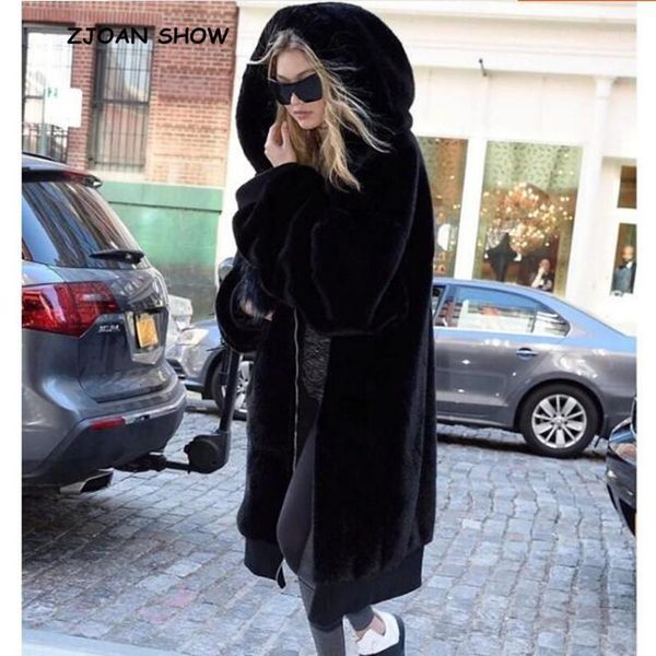 women's fur & faux women warm zaraing coat long thick turn-down collar winter overcoat 2021 artificial, Black
women's fur & faux women warm zaraing coat long thick turn-down collar winter overcoat 2021 artificial, Black