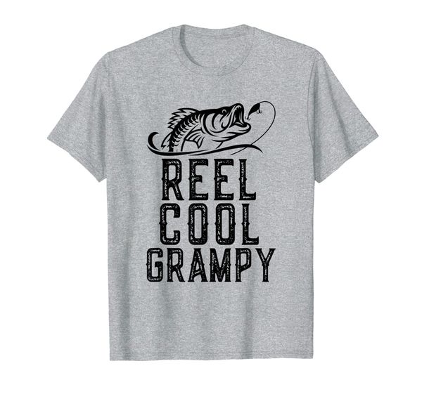 reel cool grampy fishing gift father's day funny t-shirt, White;black
reel cool grampy fishing gift father's day funny t-shirt, White;black