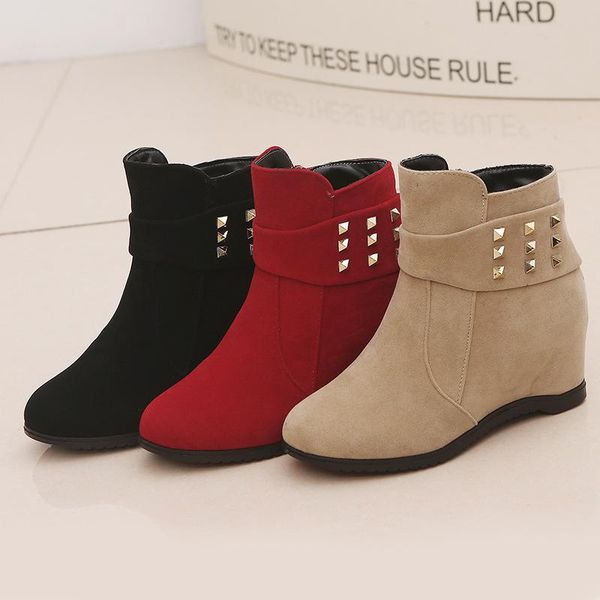 boots women's for autumn and winter heightening short thick-soled frosted wedges plus velvet snow women, Black
boots women's for autumn and winter heightening short thick-soled frosted wedges plus velvet snow women, Black