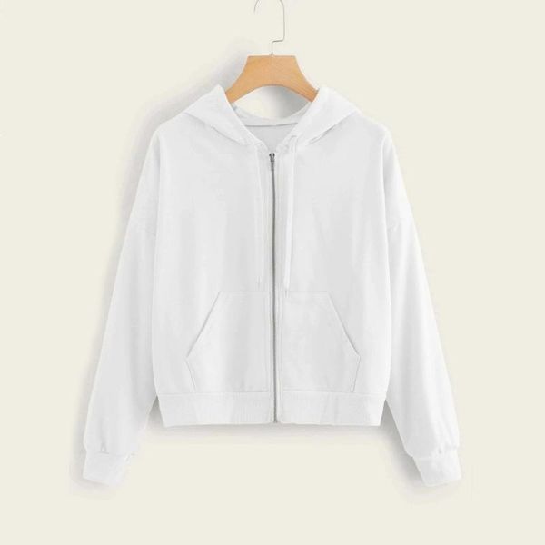 women's hoodies & sweatshirts zip-up hoodie women hooded sweatshirt solid color long sleeve pocket autumn casual bluza damska, Black
women's hoodies & sweatshirts zip-up hoodie women hooded sweatshirt solid color long sleeve pocket autumn casual bluza damska, Black