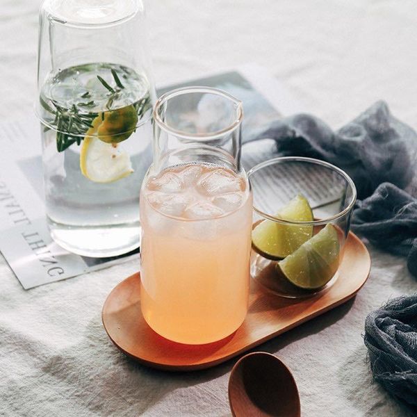wine glasses 700ml grade water carafe with tumbler glass transparent juice milk bottle cold cup
wine glasses 700ml grade water carafe with tumbler glass transparent juice milk bottle cold cup