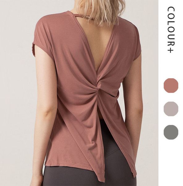 te t-shirt tracksuit open-cut beauty back yoga blouse women loose fast dry running sports short-sleeved dance fitns, White
te t-shirt tracksuit open-cut beauty back yoga blouse women loose fast dry running sports short-sleeved dance fitns, White