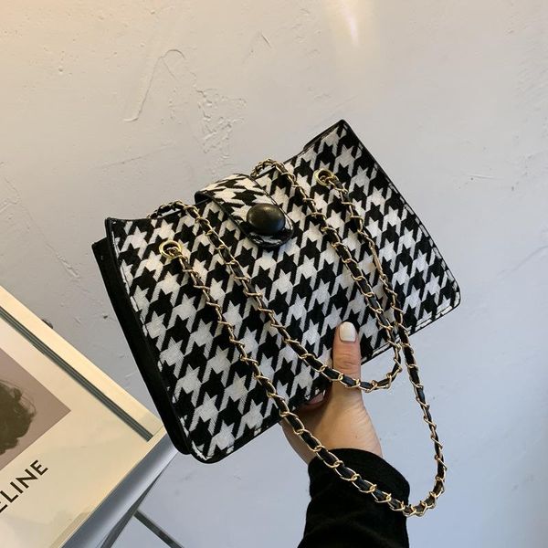 women vintage houndstooth chain handbags shoulder bag ladies girls fashion travel shopping crossbody bags messenger cross body
women vintage houndstooth chain handbags shoulder bag ladies girls fashion travel shopping crossbody bags messenger cross body