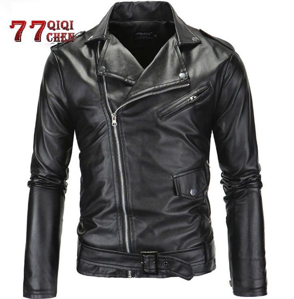 men's fur & faux motorcycle leather jacket men slim fit oblique zipper pu coats autumn fashion big size m-4xl chaqueta cuero hombre, Black
men's fur & faux motorcycle leather jacket men slim fit oblique zipper pu coats autumn fashion big size m-4xl chaqueta cuero hombre, Black