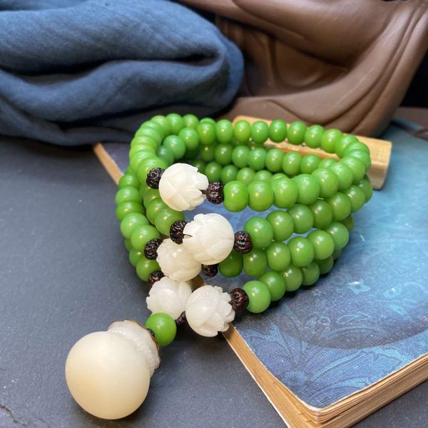 natural vegetation green bodhi root 108 buddha beads bracelet fortune bag national style sweater chain female, Black
natural vegetation green bodhi root 108 buddha beads bracelet fortune bag national style sweater chain female, Black