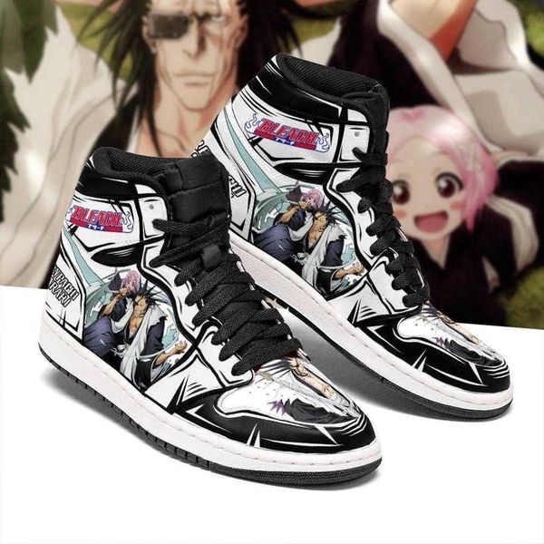 kenpachi and sneakers bleach yachiru anime shoes fan gift idea mn05