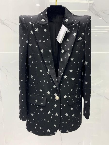 women's suits & blazers autumn high 2021 quality women luxury shoulder pad star blazer female fashionjacket coat gdnz 6.05, White;black
women's suits & blazers autumn high 2021 quality women luxury shoulder pad star blazer female fashionjacket coat gdnz 6.05, White;black