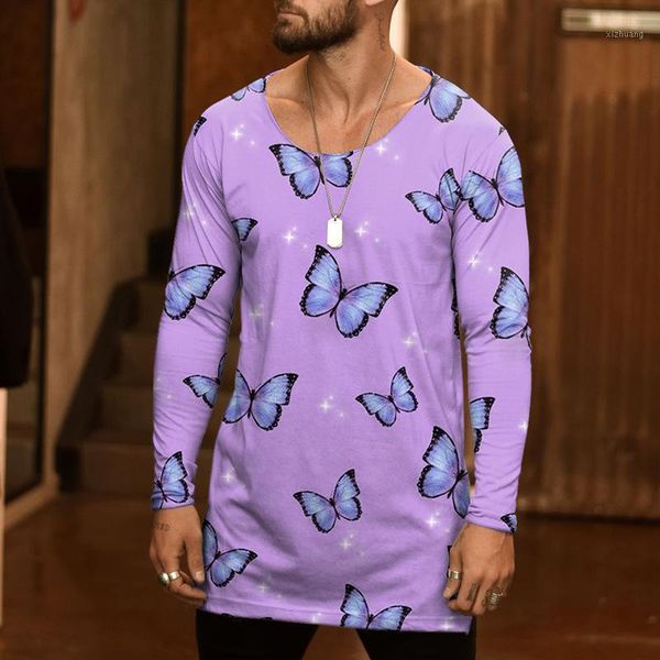 men's t-shirts purple butterfly printing t-shirt men 2021 harajuku beach long sleeve tees casual home oversized o-neck cotton mens paj, White;black
men's t-shirts purple butterfly printing t-shirt men 2021 harajuku beach long sleeve tees casual home oversized o-neck cotton mens paj, White;black