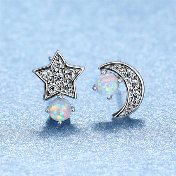 stud minimalist female white round opal earrings rose gold silver color cute star moon small wedding for women, Golden;silver
stud minimalist female white round opal earrings rose gold silver color cute star moon small wedding for women, Golden;silver