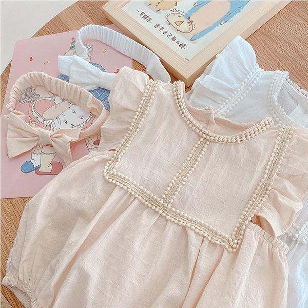 clothing sets 2pcs born infant baby girl bodysuit clothes set with bow headband summer sleeveless princess sweet party romper outfits, White
clothing sets 2pcs born infant baby girl bodysuit clothes set with bow headband summer sleeveless princess sweet party romper outfits, White