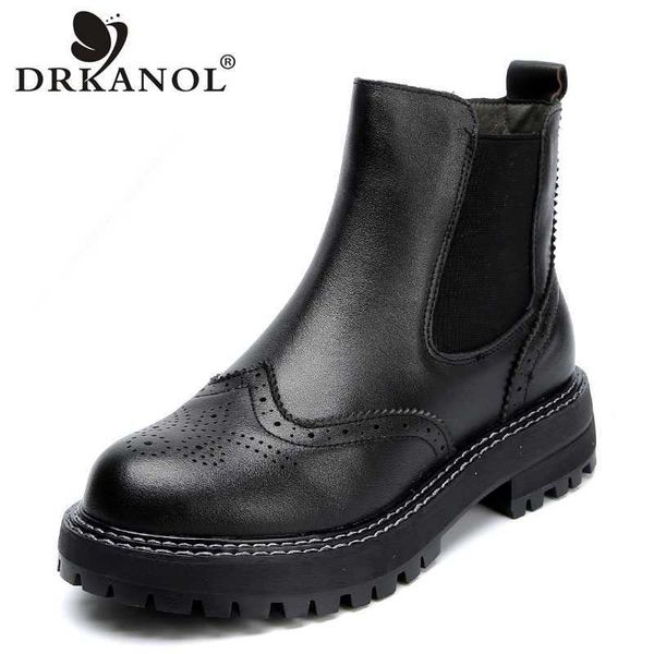 drkanol handmade women boots vintage genuine leather flat ankle boots ladies autumn winter bullock casual platform boots 210911, Black
drkanol handmade women boots vintage genuine leather flat ankle boots ladies autumn winter bullock casual platform boots 210911, Black