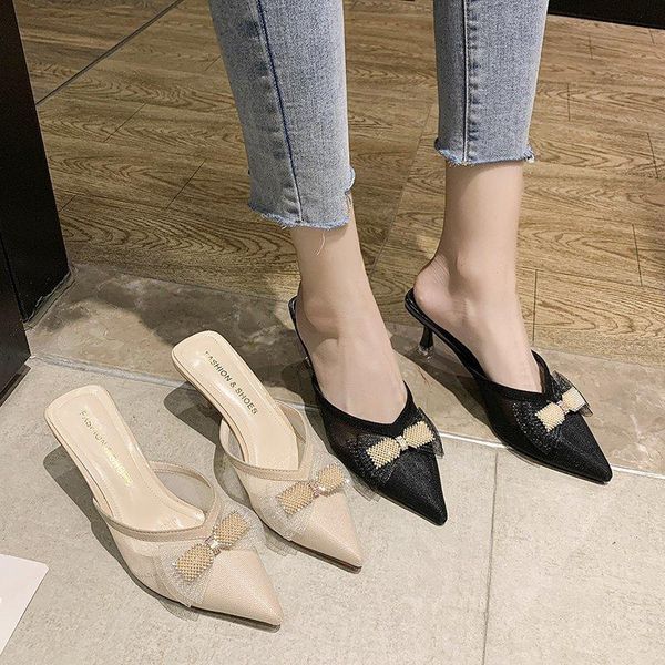 slippers casual pointed toe low high-heeled shoes lady slipers women slides butterfly-knot luxury 2021 thin summer rome fabric p, Black
slippers casual pointed toe low high-heeled shoes lady slipers women slides butterfly-knot luxury 2021 thin summer rome fabric p, Black