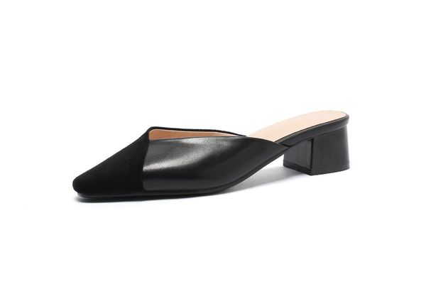 product small square head 2021 spring and summer stitching with thick heel sandals 31-43, Black
product small square head 2021 spring and summer stitching with thick heel sandals 31-43, Black
