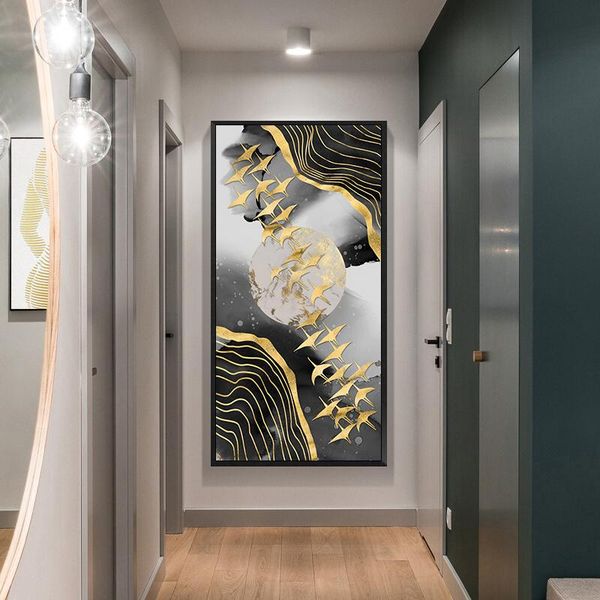 paintings abstract golden bird painting tableaux poster print gold line wall art picture for living room canvas decoration
paintings abstract golden bird painting tableaux poster print gold line wall art picture for living room canvas decoration