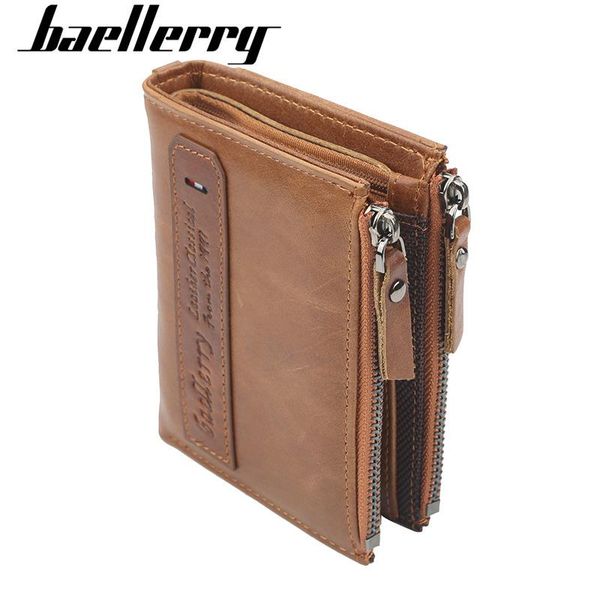 baellerry leather men wallets double zipper retro short coin purse fashion clutch wallet card holder money, Red;black
baellerry leather men wallets double zipper retro short coin purse fashion clutch wallet card holder money, Red;black