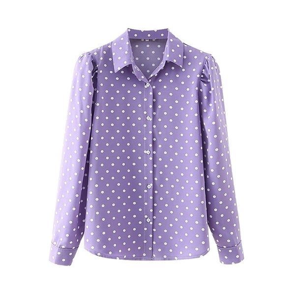 elegant women polka dot purple shirts fashion ladies puff sleeve sweet female chic turn down collar blouses 210527, White
elegant women polka dot purple shirts fashion ladies puff sleeve sweet female chic turn down collar blouses 210527, White
