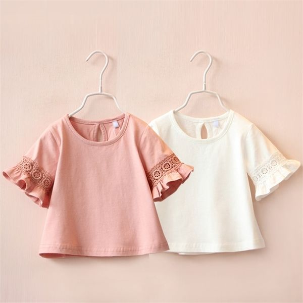 girls clothes summer 2 3-10 years cotton white lace patchwork lotus short flare sleeve o-neck embroidery t-shirt for girls 210701, Blue
girls clothes summer 2 3-10 years cotton white lace patchwork lotus short flare sleeve o-neck embroidery t-shirt for girls 210701, Blue