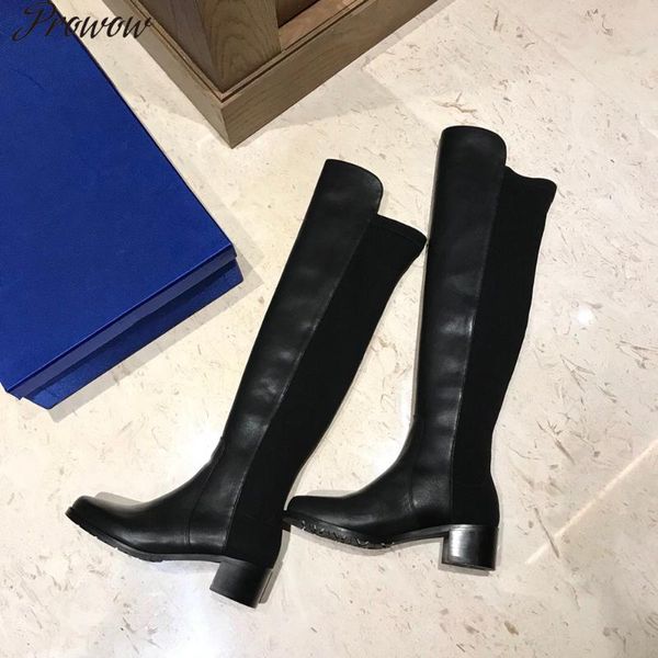 boots prowow winter classic women's over-the-knee high genuine leather fashion comfortable, Black
boots prowow winter classic women's over-the-knee high genuine leather fashion comfortable, Black