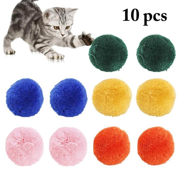 cat toys 10pcs toy ball creative training wool playing colorful interactive feather pet supplies for cats
cat toys 10pcs toy ball creative training wool playing colorful interactive feather pet supplies for cats