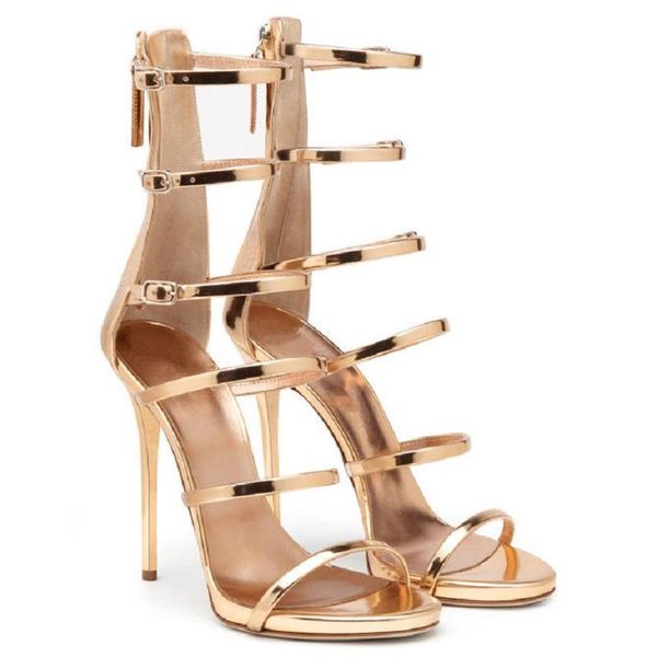 sandals summer style golden buckle high-heeled women's catwalk fashion large size banquet dress thin belt custom, Black
sandals summer style golden buckle high-heeled women's catwalk fashion large size banquet dress thin belt custom, Black