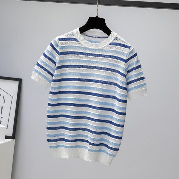 women's t-shirt patchwork striped t-shirts clothes women round neck contrast t shirt female short-sleeve pullovers tees casual knitted, White
women's t-shirt patchwork striped t-shirts clothes women round neck contrast t shirt female short-sleeve pullovers tees casual knitted, White